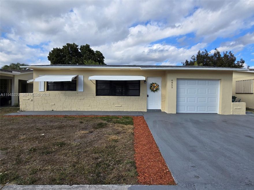 This home is located in a 55+ community and has been fully renovated. New everything, including roof, AC and air handler, kitchen, quartz countertops, stainless steel appliances, bathroom, washer and dryer, water heater, electrical disconnect panel, flooring, fixtures, ceiling fans, and fresh interior and exterior paint. Impact garage door and epoxy-coated garage floor complete the upgrades.

Freshly painted exterior adds great curb appeal. Enjoy low HOA fees along with clubhouse, pool, and active community amenities. Prime location close to shopping, dining, beaches, and entertainment. Schedule your showing today.