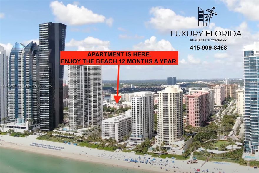 The unit is located in the heart of Sunny Isles Beach. Washer and dryer are inside the unit. Just a short walk to the beach, shops, and restaurants
