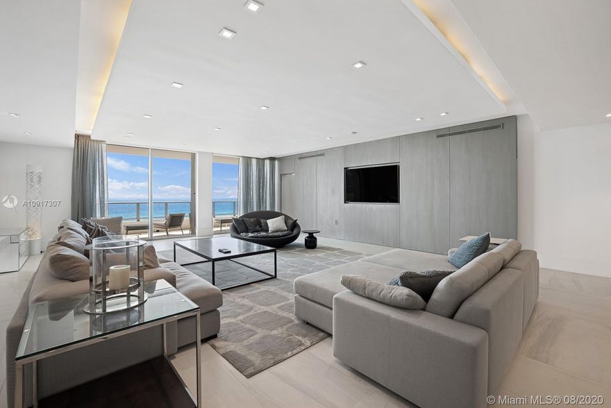 Iconic South Beach lower PH is the sexy, sleek, direct ocean front prize residence amid the boutique beachfront enclave - Ocean House - nestled in Miami Beach’s legendary South of Fifth district. Its glamour is matched only by its poise. Bragging rights include: prime views of the Atlantic, 4BD/4.5BA, private elevator entry & foyer, Savant Home Automation System, Kitchen w/ Subzero-Miele-Wolf appliances, 3 Bosch A/C units & custom lighting throughout. Open living spaces, floor-to-ceiling windows & private outdoor terraces w/ views to the east & west. Property amenities: concierge, fitness center, private salon, pool & beachfront setup. This trophy is a 5-star resort experience!