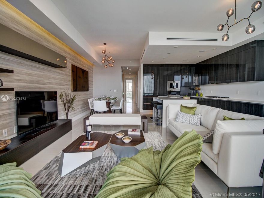 2 Private Elevators lead you to the front door of your beautiful fully furnished waterfront home. This 3 bedroom, 4.5 bath luxury home comes with a service suite, smart home technology, and top of the line appliances. Go outside to your summer kitchen on your spacious terrace while looking at unobstructed views of the intracoastal waterway, the city, and the Atlantic Ocean. Fully decorated by Addison House, everything is taken care of. All you need is your personal belongings and you’re moved in.