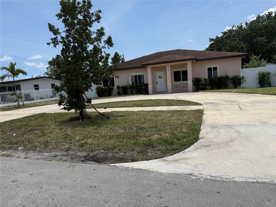 Constructed in 2022, this spacious 5-bedroom, 3-bathroom home is located in the vibrant heart of Miami Gardens. Boasting over 1,800 sq ft of living space, the home features a modern open floor plan, perfect for entertaining and family gatherings Highlights include,Tile flooring throughout, split floor plan   
with two master suites on opposite sides of the home for added privacy
Hurricane impact windows for peace of mind during storm season, Stainless steel appliances in a sleek contemporary kitchen Large fenced yard with a covered patio ideal for outdoor living,Sprinkler system  ensure  green lawn year round rented for $5,000 monthly 
This home combines comfort, functionality, and durability in one of Miami Gardens' most desirable locations. Don’t miss the opportunity to make it yours!