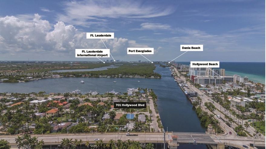 Short-term rental / Airbnb allowed at Hollywood Lakes / Hollywood Beach. Boasting prime views from across the waterway and the Bay, the location offers an unmatched lifestyle in East
Hollywood. Just steps from South Ocean Drive and the famous Boardwalk, this home offers stunning water views
and exceptional outdoor living: an above-ground pool, patio deck for al fresco dining, mini golf, and a rooftop
terrace perfect for romantic evenings. Main house over 3,000 SF and a detached in-law suite with private entrance
adds versatility for guests or rental income. The oversized 18,303 SF lot offers rare potential to build a ~8,000–
10,000 SF Luxury Estate (subject to city approval) with pool & spa, Padel court, guest house, 6-car garage, and
lush landscaping.
