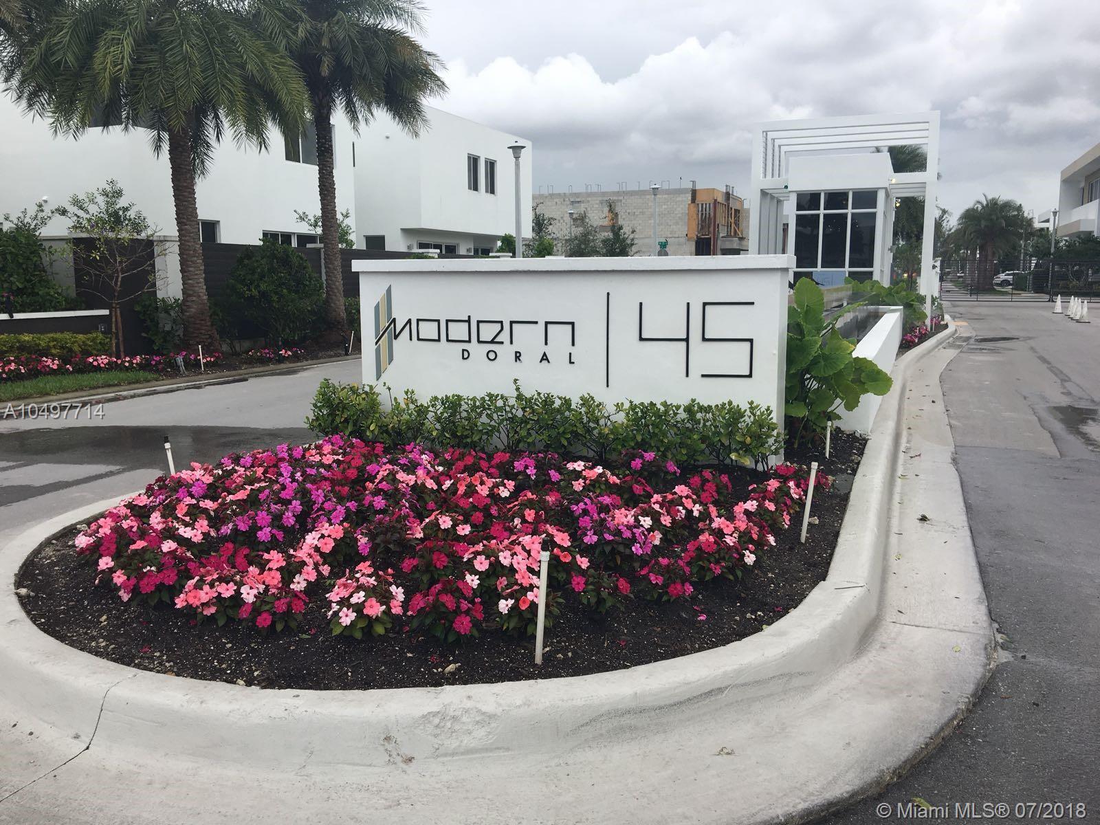 SPECTACULAR SINGLE FAMILY HOME LOCATED IN AN EXQUISITE PRIVATE COMMUNITYIN DORAL. 4 BEDROOMS 4 BATHROOMS , BOSH APPLIANCES, TRAVEL WOOD IN THE 1ST FLOOR. WOOD IN THE STAIRS AND 2ND FLOOR. PRIVATE POOL, OUTDOOR KITCHEN AND ATTRACTIVE LOT WITHOUT NEIGHBOR IN THE BACK. EASY TO SHOW, CALL LISTING AGENT.