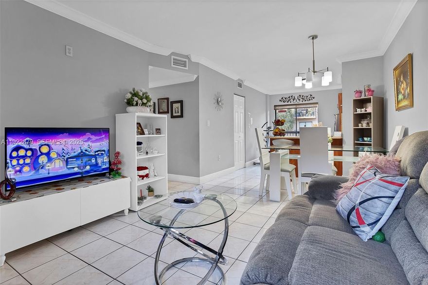 Introducing this 2-bedroom, 2-bathroom apartment in Hialeah, featuring an open layout and a recently renovated, updated interior. The kitchen flows seamlessly into the main living area, creating a versatile space suitable for a variety of lifestyles. Both bedrooms offer well-proportioned layouts, and the home includes a spacious terrace for additional seating. An added convenience is the in-unit laundry room.  This property is a strong option for buyers seeking a well-maintained residence. Move-in-ready unit, in accordance with applicable regulations. The community offers convenient access to local shops, services, and major roadways.