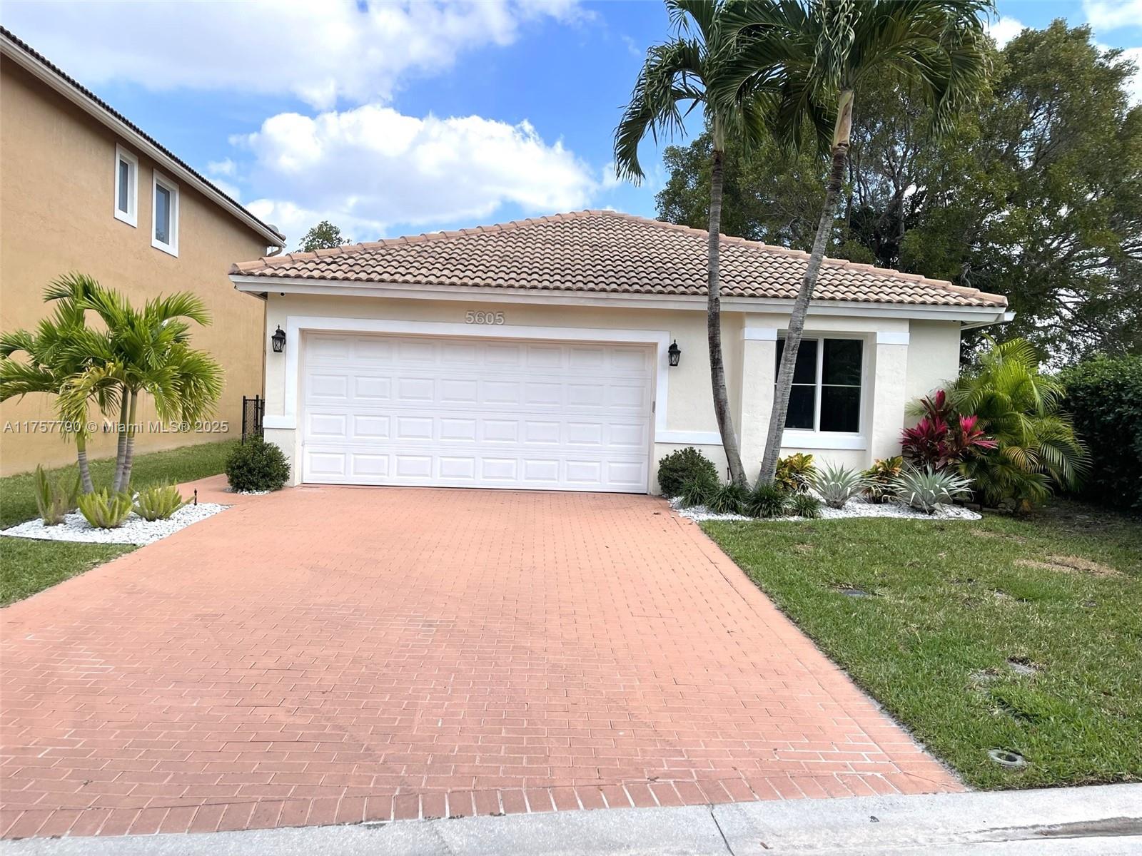 Rental Property at 5605 Nw 122nd Ter, Coral Springs, Broward County, Florida - Bedrooms: 4 
Bathrooms: 2  - $4,600 MO.