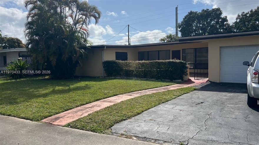 Located in unincorporated Miami-Dade County (Ojus), this 4-bedroom, 3-bath home with a pool is being SOLD AS-IS and presents a fantastic opportunity for the right buyer. The owner has already begun beautiful interior upgrades, offering a strong head start for customization or investment. Just 5 minutes from Aventura Mall with convenient access to I-95, SR 826, and US-441, commuting is seamless. Situated in a beautiful, well-established area, this property offers a prime location, a desirable lifestyle, and upside potential for end users or investors alike.