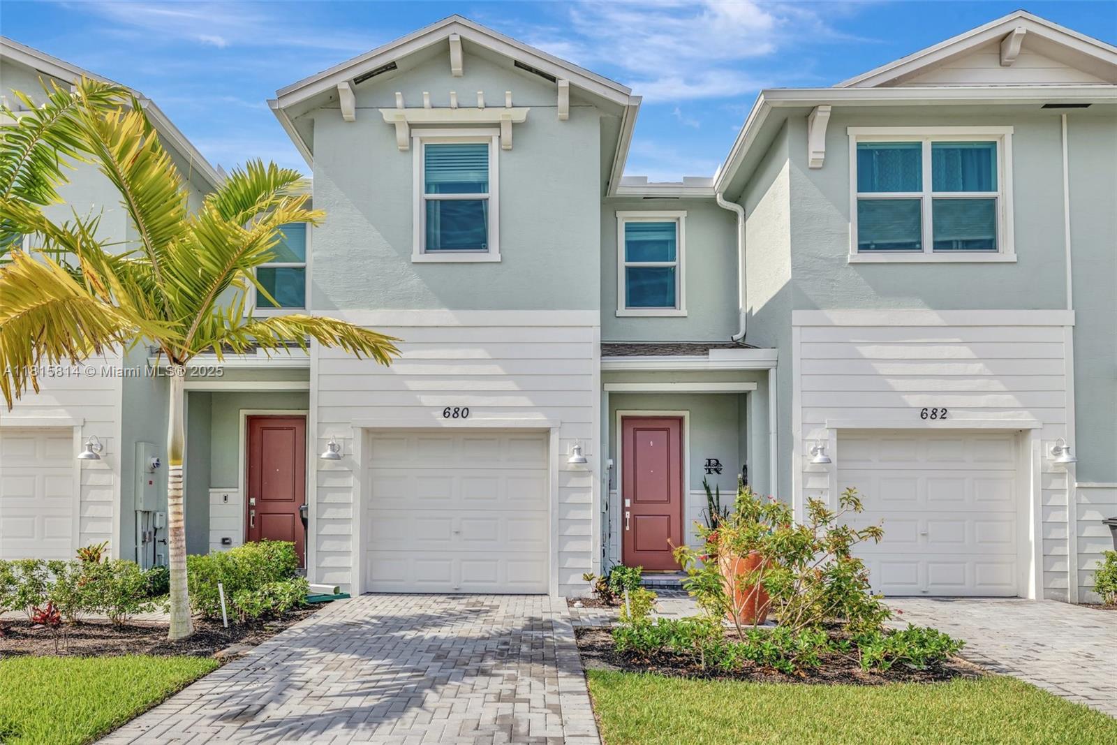 Discover modern living in this brand-new 2024 townhouse located in the sought-after gated community of Veranda Landing by Lennar. This two-story home offers a contemporary style and comfort, featuring impact windows and doors throughout the property, along with an enclosed backyard that boasts upgraded pavers—perfect for outdoor entertaining or relaxing in privacy. Enjoy exclusive access to the community clubhouse and pool, all within a secure, beautifully maintained neighborhood. Low HOA that includes Lawn care, WIFI, and Pool Maintenance. Don’t miss your chance to own new construction in one of Port Saint Lucie’s most desirable communities! Very close to the Turnpike. Enjoy extra privacy with no neighbors in the back. Located very close to the Turnpike. Owner Motivated.