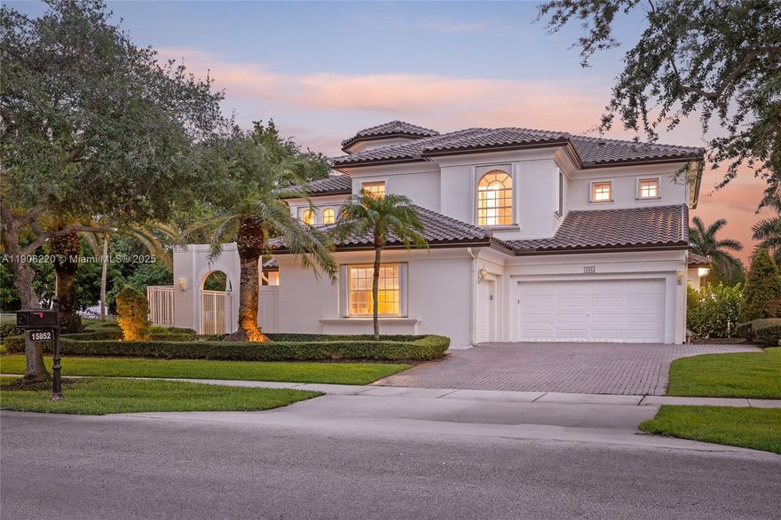 Stunning 5 bedroom and 4 full bathroom luxury home built over 35,183 SF corner lot in gated Highland Ranches Estates. 5,430 SF of living space with soaring ceilings, quartz kitchen, marble and solid wood floor, in-law suite with private entrance, and 1st floor bedroom with a full bathroom can be used as an office or guest room. Elegant primary suite with balcony and spa-style bath. Huge backyard with oversized pool and jacuzzi. Brand-new roof!!! Enjoy your own resort-style backyard oasis, complete with a large pool, spacious patio areas, and lush landscaping. Sellers motivated.