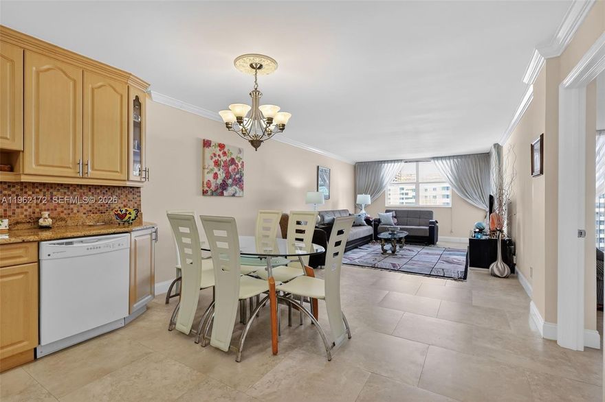 Tastefully renovated with meticulous attention to detail, this spacious 1-bed, 1.5-bath condo delivers the perfect blend of refined interiors, resort-style amenities, and an unbeatable coastal location. Situated directly across from the ocean and beachfront park, this light-filled condo offers beachside living in one of Hallandale Beach’s most exciting and evolving neighborhoods. The open-concept layout is both welcoming and functional, featuring a spacious living area that flows seamlessly into a modern kitchen—ideal for entertaining. Designer tile flooring throughout, hurricane impact-resistant windows, and thoughtfully selected finishes reflect a renovation that prioritizes style. Situated within a gated, well-maintained community, the building has passed its 50-year recertification and has a new roof. Residents enjoy a large Intracoastal-front pool, fitness center, sauna, and recently updated common areas, including remodeled hallways, exterior paint, and pool deck. The location is a standout: Hallandale Beach is undergoing a significant transformation, with major new developments, luxury residences, and commercial projects reshaping the area and driving long-term appreciation. Just minutes away are world-class dining, shopping, entertainment, and lifestyle destinations, while still enjoying the tranquility of living directly by the ocean. Whether you’re seeking a primary residence or a seasonal retreat this condo offers coastal living today with the upside of tomorrow.