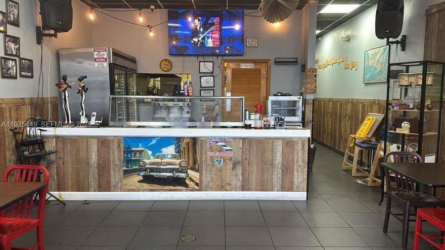 Turnkey cafeteria with restaurant space available. Sale includes all kitchen equipment, cooler, and Beer & Tobacco licenses. The grease trap was replaced three years ago, providing peace of mind and reduced upfront costs.