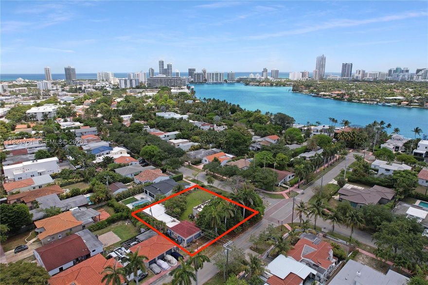 NEW PRICE! Rare double-sized corner lot in Normandy Isle, Miami Beach. Just a block from the bay, this oversized lot offers an excellent opportunity to build new in a prime location. The property includes a 1926 home plus two additional units, each with its own address. Ideal for redevelopment. Walking distance to the beach, parks, shops, restaurants, schools, and places of worship.