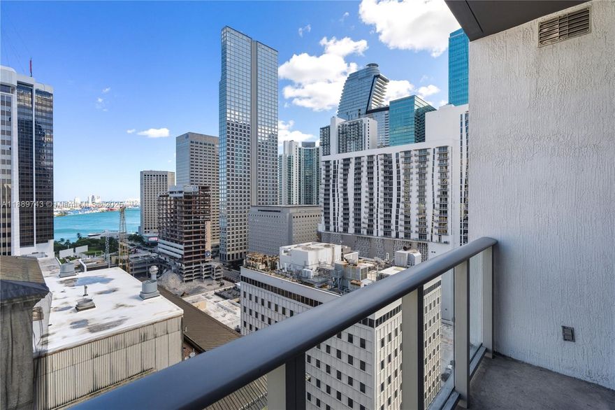 In the center of Downtown Miami, this highly coveted NE corner residence stands out as one of the premier lines, showcasing panoramic views of Biscayne Bay and the city skyline. High ceilings and expansive windows fill the home with natural light, while exposed concrete floors infuse it with an industrial-chic interior design style. Built in 2016, the Centro community offers curated amenities for modern-day living: a rooftop pool overlooking the urban core, a skyline-facing fitness center, and a two-story co-working lounge areas with coffee, a ping pong table, dining tables, and penthouse-level vistas. Valet parking and nearby rental parking are available, with cafés, restaurants, museums, and the city’s business hub just steps away from your home.