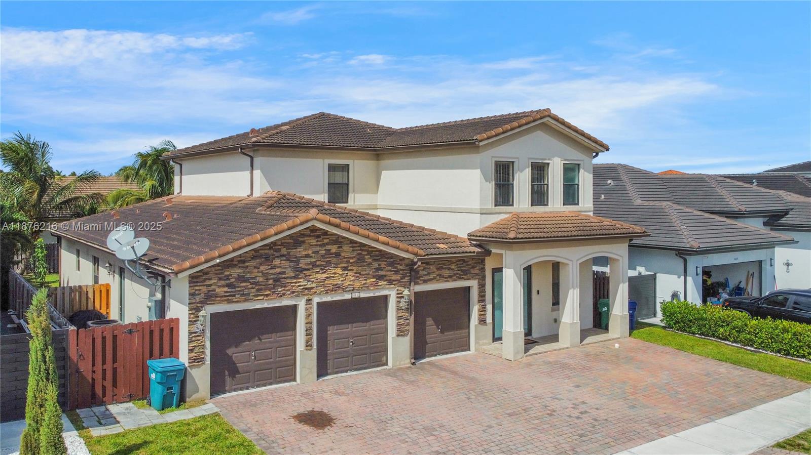 Stunning 6-bed, 5-bath home with private in-law suite, no HOA, and strong rental income potential. The in-law suite includes its own entrance, kitchen, living area, and bath—ideal for guests or $2,000+/monthly rental. Features high-end finishes, impact windows, ceramic tile flooring, and a 3-car garage. Enjoy a screened-in porch and a spacious backyard perfect for entertaining. Nestled on a quiet, newly developed street surrounded by $1M+ homes, this move-in-ready property offers the perfect mix of comfort, functionality, and long-term value. A rare chance to own a versatile, income-generating home with no upgrades or repairs needed. Home was Built in 2018.Excellent floor plan, please view all the picture and floor plan!