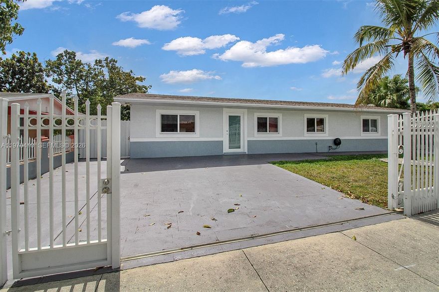 Beautiful and spacious 3BR/2BA single-family home offering comfort, privacy, and a welcoming atmosphere in a quiet SW Miami neighborhood. Features include bright living areas, washer & dryer, manicured landscaping (included), ample parking, and a generously sized backyard with storage shed—perfect for relaxing or entertaining. Utilities (electricity and water) and landscaping included! No HOA! Move in with First Month, Last Month & $1,750 Security Deposit.