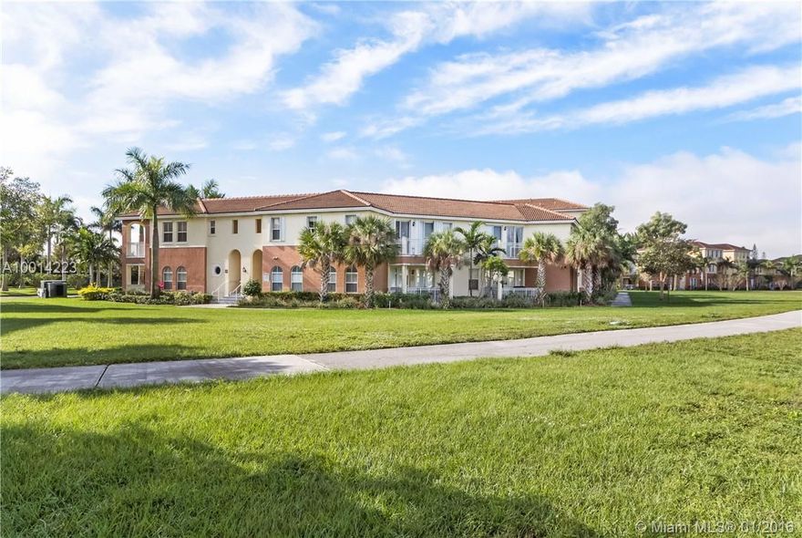 Immaculate Perfection! Luxury lakeside condominium. All the extras you can possibly imagine and very spacious. Gourmet kitchen with granite countertop, stainless appliances including washer/dryer and a BBQ on the balcony, hurricane shutters on all windows and doors. Pool & clubhouse access. Two assigned parking spaces and plenty of visitors parking. In a great location, excellent public & private school nearby. Just bring your clothes & toothbrush!