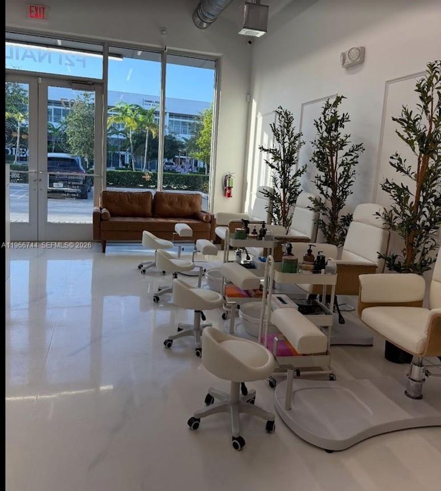 Profitable nail salon for sale in a prime location near Dolphin Mall. This fully operational business has been completely renovated with modern finishes, updated equipment, and a clean, welcoming atmosphere. The salon is turnkey and staffed with experienced manicurists already in place, allowing a new owner to generate income from day one. Established clientele, strong reputation, and favorable lease terms make this an excellent opportunity for an owner-operator or investor looking to acquire a stable and well-maintained beauty business in a highly desirable area of Miami. Financial information available upon request.