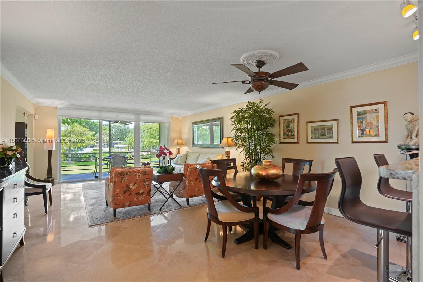 Beautifully updated 3-bed, 2-bath condo in the sought-after Oaks Lane community! This bright corner unit offers an open floor plan, modern kitchen with stainless steel appliances, and a spacious living/dining area leading to a screened balcony with serene golf course views. The large primary suite features a walk-in closet and updated bath. Enjoy in-unit laundry, assigned parking, and resort-style amenities including pool, clubhouse, and walking paths. Conveniently located near shopping, dining, and major highways. Move-in ready!