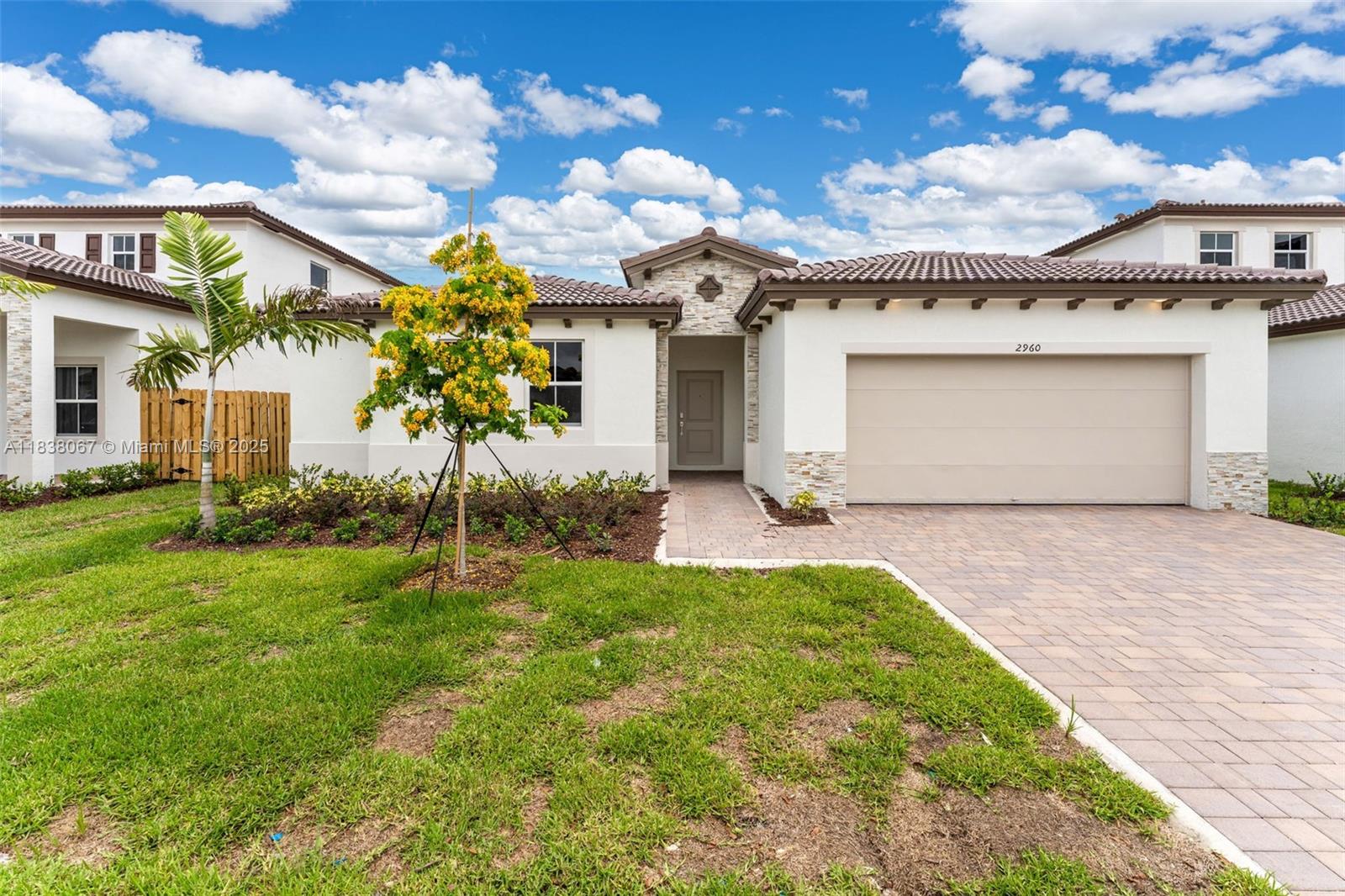 Beautiful brand new 4 bedrooms 3 bathrooms (3/2 + 1/1 Next gen) at Altamira in Homestead. Property features a big backyard with golf course views. The next gen (1 bed/ 1 bath) can be rented for extra income with it's private door. For showings please call L/A.