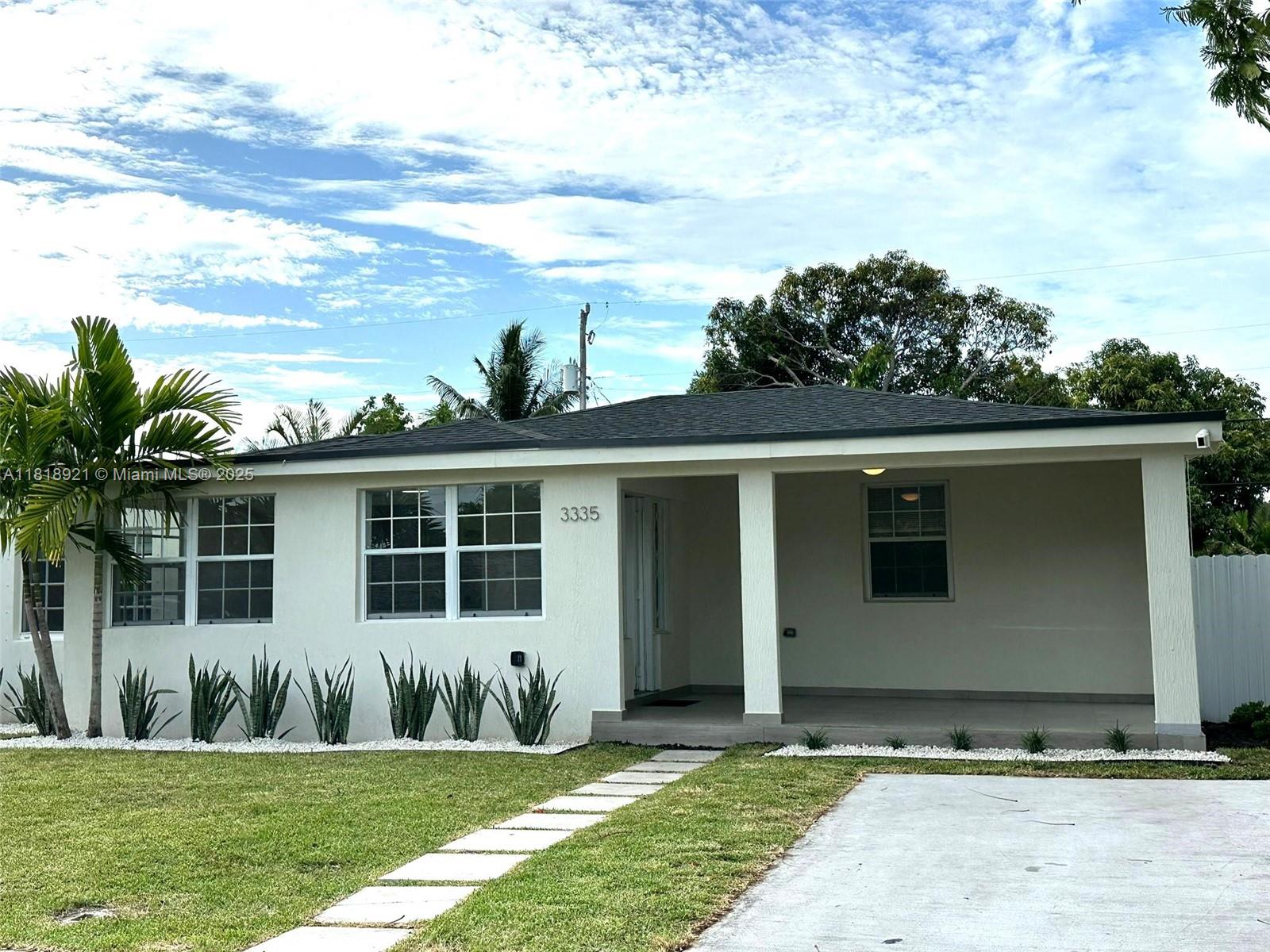 Rental Property at 3335 Nw 19th St, Miami, Broward County, Florida - Bedrooms: 4 
Bathrooms: 2  - $4,600 MO.