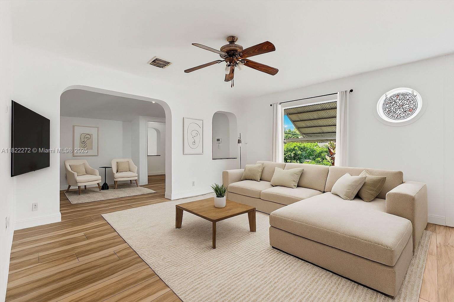 Investor special or future dream home! This 3-bed, 2-bath single-family in Margate Shores sits on a 6,405 sq ft lot and offers 1,200+ sq ft of potential. The layout provides flexibility to create a 1-bed/1-bath rental and a 2-bed/1-bath main unit—ideal for house hacking or maximizing rental income. Built in 1966 with solid bones, this home is perfect for a savvy investor or family ready to add value with TLC. Located in a quiet neighborhood near schools and parks. Bring your vision and unlock the possibilities!