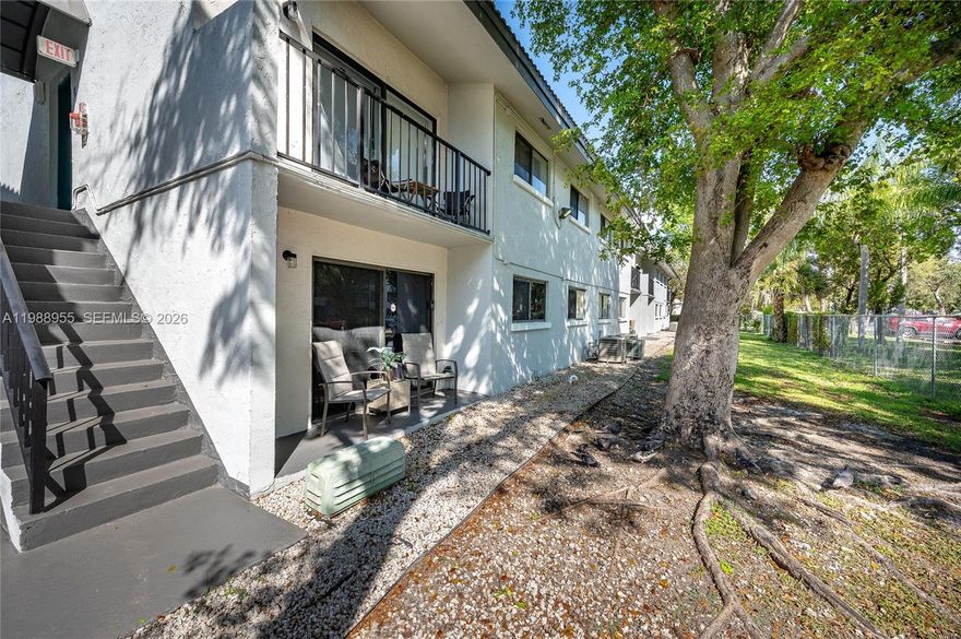 Stunning, private corner unit on the FIRST FLOOR with two beds and two baths. This spacious layout offers a renovated kitchen and updated bathrooms, with tile flooring throughout. Enjoy added privacy with the unit facing a serene patio and no direct contact with the parking lot. Okay to lease first year!