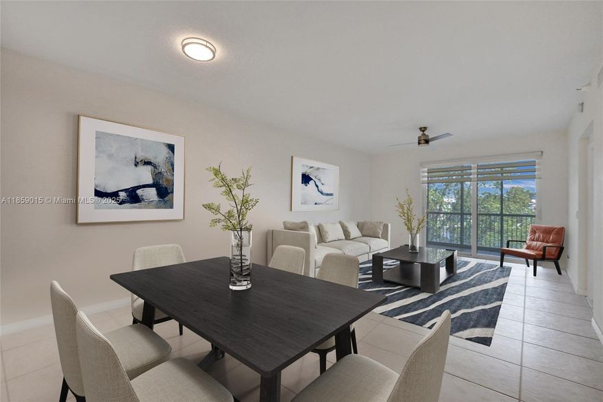 MOTIVATED SELLER! Move in ready 2 bed/2 bath condo in beautiful Southampton community in Kings Point. This large freshly painted condo is truly pristine and ready for its new owner. All windows and doors are IMPACT!! Lovely plantation shutters in kitchen and guest room and new zebra shades in living room and primary bedroom. Tile floors in foyer and kitchen and laminate in primary with large walk in closet. The screened in balcony offers gorgeous serene lake views for your enjoyment as well as acrylic sliders and accordion hurricane shutters for your extra protection. A/C and water heater both 2022. Enjoy all that Kings Point has to offer...courtesy bus, over 60 clubs, indoor heated pool, gym, exercise classes, pickleball, tennis, 1000 seat theater, lots more! This is a 55+ community.