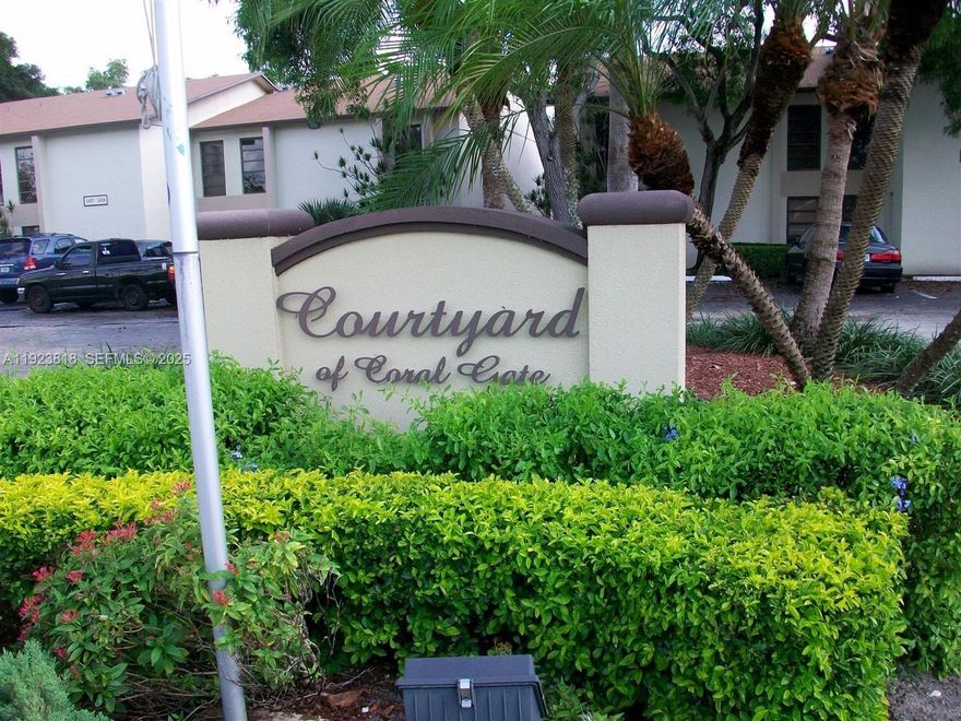 2 bedroom 1 bathroom second floor unit in condominium. Across from the pool. Great kitchen. Washer\ dryer in unit. No elevator. Great location, community pool. HOA approval required. First and security required.