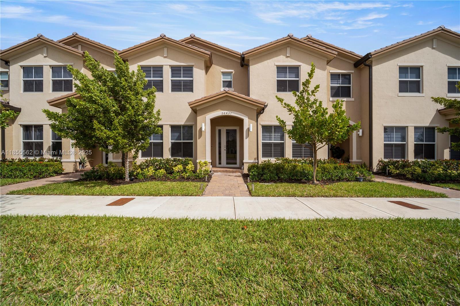 More pics coming!
Step into modern comfort with this beautifully maintained 3-bedroom, 2.5-bath townhome located in Lennar’s sought-after Harmony Parc community. Built in 2023, with 1,548 sq ft, the residence offers a sleek two-story layout with tile flooring downstairs and plush carpet upstairs. The open-concept design flows effortlessly from the living and dining areas into a contemporary kitchen featuring stainless steel appliances. Enjoy peace of mind with impact-resistant windows. The home has a 1-car garage and driveway space for two more Plenty of guest parking in the front. The home is ideal for anyone seeking a quiet, well-connected neighborhood. Residents have access to a resort-style community pool, lush green spaces, pet-friendly areas.