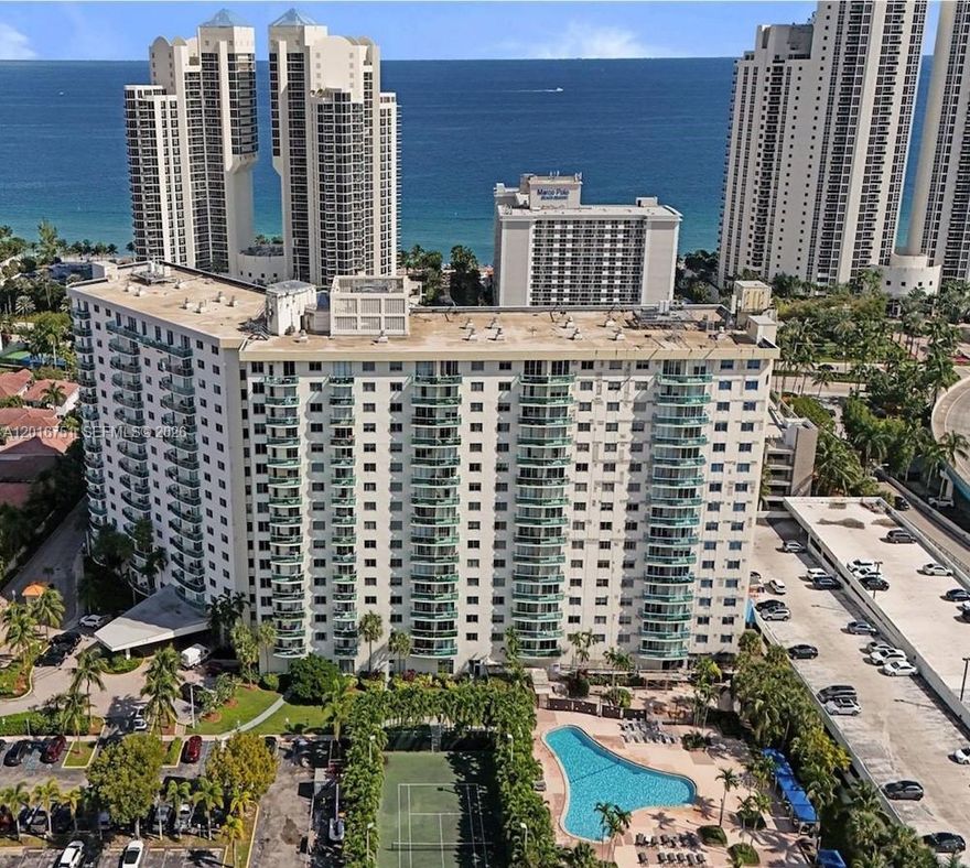 Best deal in the building! Welcome to this bright and spacious corner residence at Ocean Reserve, a desirable full service resort-style condominium located just 450 steps from the Atlantic Ocean in the heart of Sunny Isles Beach. This beautifully maintained 2-bedroom, 2-bath condo offers approximately 1,526 sq. ft. of living space with breathtaking views of both the Intracoastal Waterway and the Atlantic Ocean. New impact windows and balcony doors have already been installed as part of the 50-year recertification project, and the seller will pay the full assessment at closing. Short-term rentals are permitted, making this an exceptional opportunity for investors, second-home buyers, or full-time residents alike. The building is professionally managed by an on-site Airbnb property manager, offering true turnkey income-producing potential. Enjoy resort-style amenities including a heated swimming pool with cabanas and sun deck, tennis courts, fitness center, business center, BBQ and entertainment areas, valet service, assigned parking, 24/7 security, on-site café, mini-market, beauty salon, and laundry rooms on every floor. Maintenance includes A/C, cable, and high-speed internet.  This unit is perfectly positioned between Miami and Fort Lauderdale Airports, and just minutes from Aventura Mall,, Bal Harbour Shops,  parks and restaurants. Don't miss this rare opportunity to own a spacious water-view condo in one of Sunny Isles Beach’s most sought-after beachfront communities!