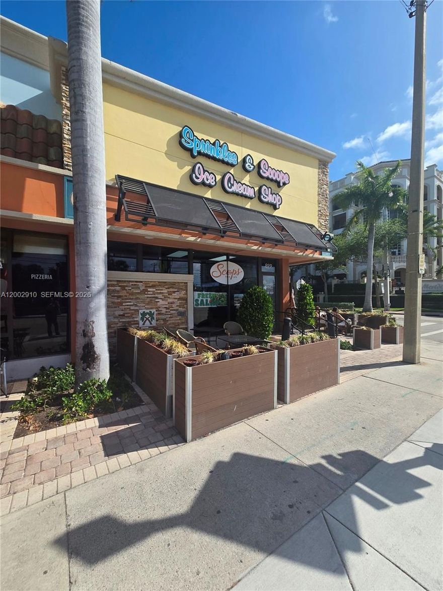 Prime Corner Ice Cream Café with Outdoor Seating – Steps from the Beach!

Take advantage of this exceptional opportunity to own a turn-key ice cream café in a highly desirable corner location just a short walk from the beach. This eye-catching storefront benefits from excellent visibility and constant foot traffic, drawing in both locals and visitors year-round.

The café features a bright, welcoming interior along with sought-after outdoor seating—perfect for customers to relax and enjoy their treats in the fresh coastal air. The layout supports efficient service and offers room to expand the menu with gelato, coffee, smoothies, and light fare.

Its prime corner positioning and beachside proximity make it a natural hotspot for passersby. Whether you're looking to grow an existing brand or launch your first venture, this location delivers the ideal blend of charm, convenience, and strong business potential.

Own a slice of the beach lifestyle while serving up smiles every day!