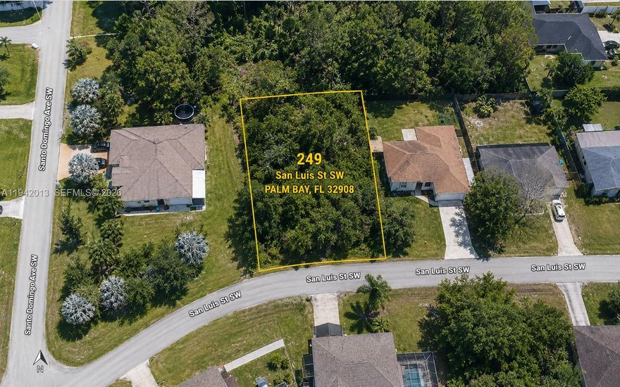 Build your dream home on this exceptional 0.24-acre vacant lot in the fast-growing SW Palm Bay area! Perfectly positioned on a paved, fully developed street surrounded by established and newer homes, this desirable homesite offers endless potential to create a private retreat, modern family residence, or smart investment property. A survey is available on file, and with NO HOA restrictions, you’ll enjoy the freedom and flexibility to design and build the home that fits your lifestyle. Well and septic will be needed. Conveniently located near shopping, dining, schools, and major roadways, this is a rare opportunity to secure a ready-to-build lot in one of the area’s most sought-after and rapidly expanding neighborhoods. Call today!