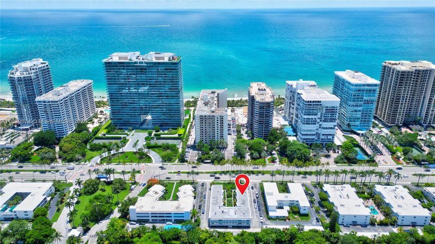 LOCATION, LOCATION! Live in Prestigious Bal Harbour – Steps from the Beach! Enjoy the exclusive lifestyle of Bal Harbour with private beach access just across the street. This bright and spacious 800 sq. ft. unit features floor-to-ceiling windows, 1 bedroom, 1 full bathroom with bathtub, and a generously sized living and dining area. 1 Assigned covered parking, Walk-in closet, Window blinds and ceiling fans, Brand-new A/C unit installed in 2025, Laundry facilities on the first floor. Located directly in front of the luxurious Oceana Residences and within walking distance to Bal Harbour Shops, the beach, restaurants, and just minutes from Sunny Isles Beach.  
Investor Friendly: Unit is rented until February 2026 - instant cash flow from day one!