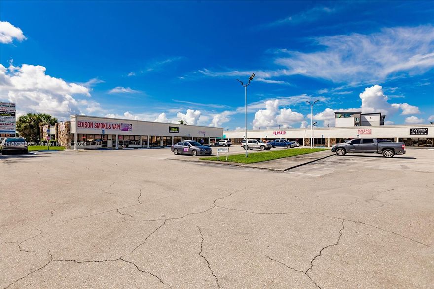 We're proud to present an exceptional opportunity to acquire a newly renovated neighborhood shopping center located in a prime commercial area of Fort Myers. This property features 3 standalone multi-tenant buildings, totaling 22,038 RSF, situated on an expansive 2.1acre lot across from the popular Edison Mall. The property is strategically positioned on a hard corner along Cleveland Ave/Hwy US-41, in one of the busiest sub-markets of Fort Myers. This investment opportunity features 87% occupancy with 11 tenants and 2 vacancies, all on NNN lease agreements.
