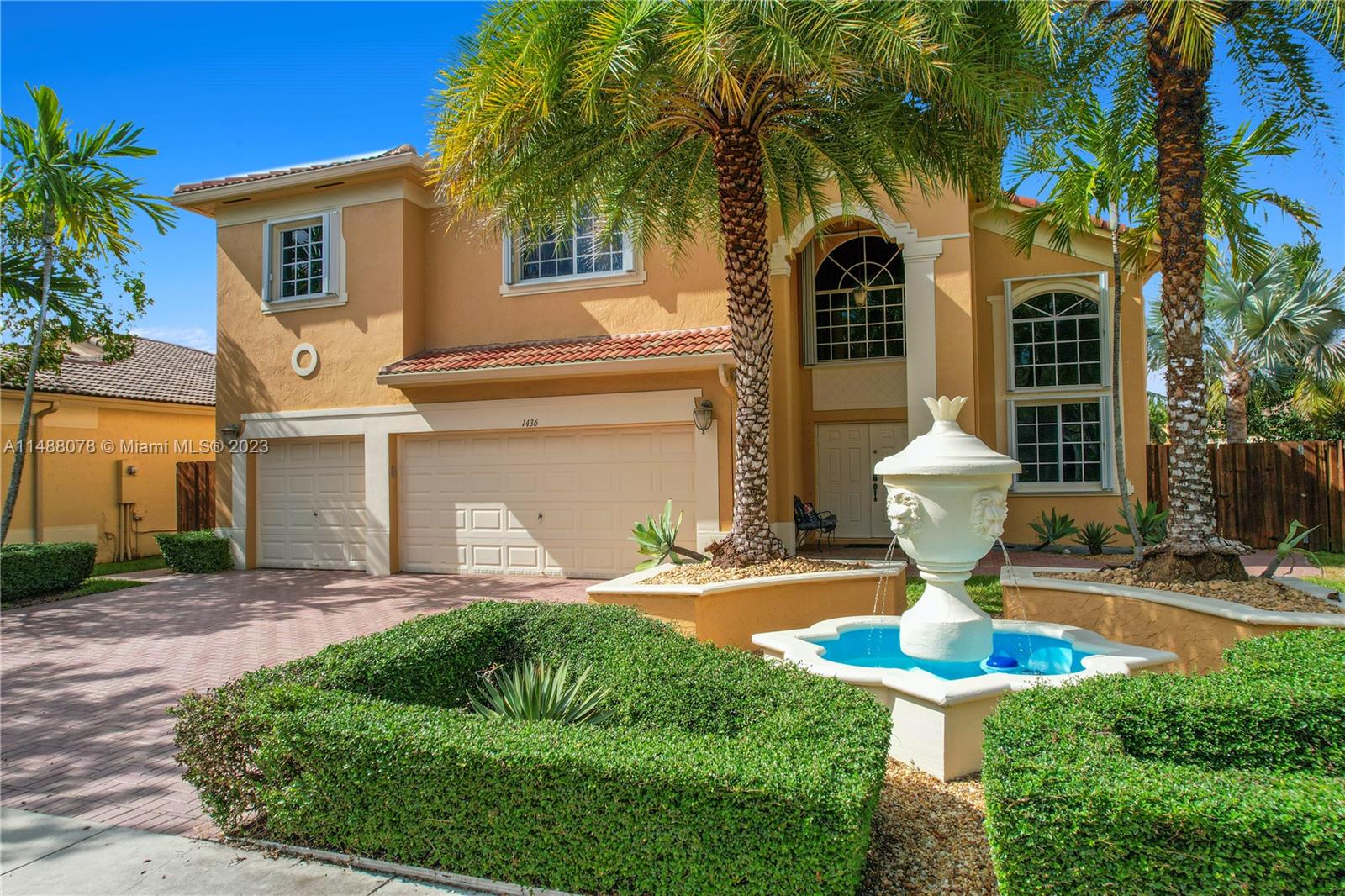 CHECK OUT VIDEO OF PROPERTY! Waterstone Estates' a crown jewel, a magnificent property in a double-gated community. Boasts high ceilings, a gourmet kitchen w/premium stainless appliances, granite counters, & newer roof. Master suite has walk-in closet & spa-bath. Features luxury home theater, & an extensive outdoor kitchen and patio (1000 sqft) for memorable events. Unique elements like a built-in aquarium & an elegant fountain enhance its allure. This home epitomizes sophistication in an elite enclave where such offerings are rare. Embrace the opportunity to join a community known for its exclusivity and neighborly spirit. This property is not just a home, but a legacy waiting for its next heir. Immerse yourself in the lifestyle where every detail reflects the pinnacle of luxury living.