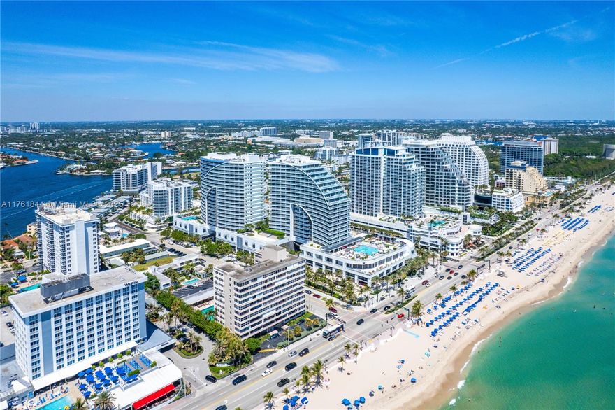 Available June 1, 2026. Stunning Atlantic Ocean and Intracoastal views from this 15th-floor condo at W Residences, steps from the beach. Spacious, modern, with 9’ floor-to-ceiling windows and an oversized south-facing balcony. Open living area and sleek kitchen finishes create an entertainer’s dream. Residents enjoy W’s 5-star resort amenities: pool, spa, sauna, hot tubs, cabanas, gym, 24-hour concierge, and more. Located in desirable North Beach Village near dining, shopping, nightlife, and airport. Cleaning available. Pricing reflects long-term stays. Parking included for leases of 6+ months.