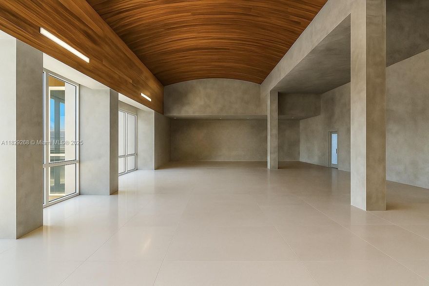 Sophisticated & sensible Office space available in North Beach offering 4,000 SF of office with arched high ceilings plus 1,000 SF of outdoor covered terrace for your exclusive use, as designed by Isaac Sklar, architect.  6936 Collins is a 4-story office building offering a secure lobby, 2 elevators, & conveniently attached City Parking Lot.  Potential building signage negotiable.  Lease the entire 15,760 SF building.  Walking distance to L ’Atelier Residences, Carillon Hotel, Residences & Spa; quick or fine dining options like Fifi’s on the Beach, George’s Rest & Lounge, Café Prima Pasta, many cafes & coffee shops, as well as Publix & Chase Bank for daily needs.  Projected available Jan 2026.  Pre-Leasing Now.  See attached Marketing Brochure for spaces and details.