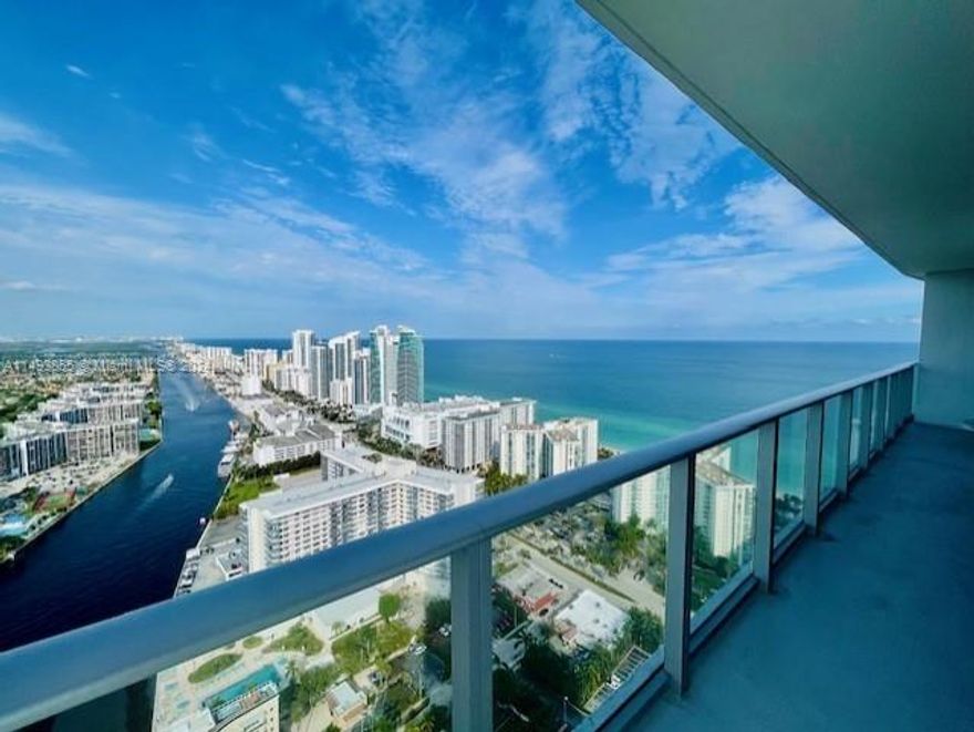 Direct Ocean views from this stunning 2 Bedroom 2 Baths residence corner unit at Hyde Resort & Residences. Fully equipped with state of the art appliances and luxury finishes. Wrapped around large open balcony to enjoy the incredible sunrise. Private elevator, high ceilings and high quality porcelain floor throughout. Motorized roller shades and black-out. Enjoy 5 Star Resort amenities including beautiful infinity-edge pools, sundeck and private cabanas, expansive and modern gym with ocean views, concierge and valet services, premier eco Emend Spa and comfort just steps from Hollywood Beach. No rental restrictions.