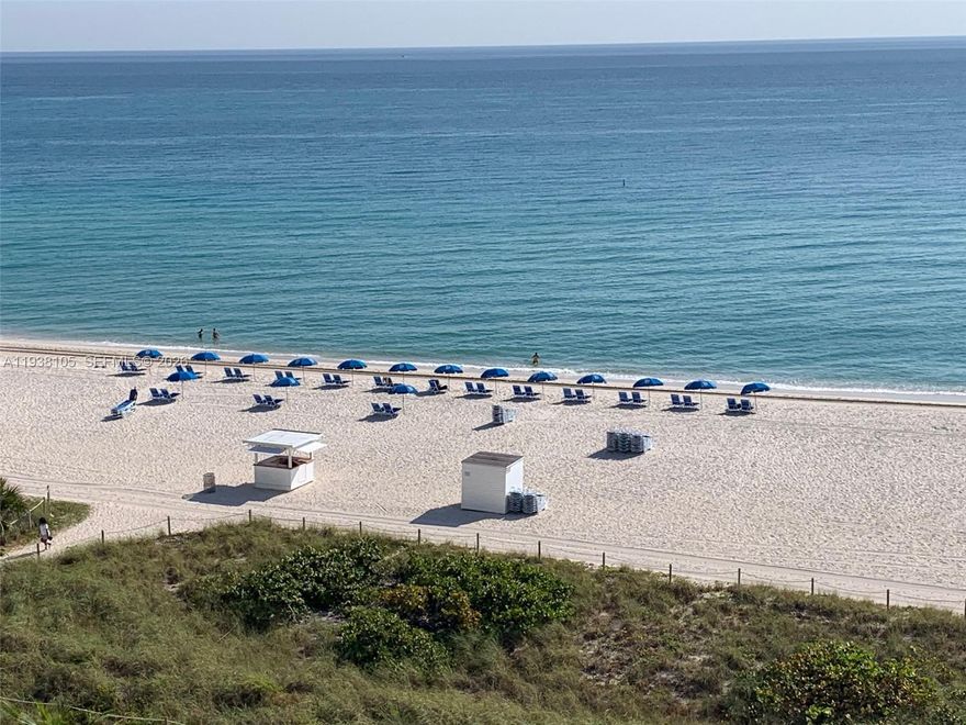 Great opportunity to rent 2 bedroom 2 bathroom apartment at the best part of Miami Beach, right on the beach and boardwalk. Apartment is spacious and bright. Offered FURNISHED or UNFURNISHED by tenant's request. Amazing sunset view to far away horizon with city of Miami Skyline. Assigned parking.
Full service building: 2 laundry rooms on each floor; grocery store, GYM, sauna, children playground, BBQ, free beach service: 2 lounge chairs and 1 umbrella; free high speed fiber optic WIFI , valet, 24/7 security, management and maintenance on site. Your new beach style life awaits! Vacant, easy to show. Please text or call Listing Agent for the showing.