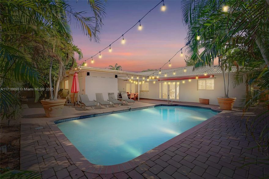 Motivated Seller! Instant equity at closing — Appraised at $1.2M! Over $65K in renovations in this charming 4-BR, 3-BTH home in Imperial Point. Spacious open-concept floor plan w/ large BRs, modern kitchen & living areas perfect for entertaining. Private backyard features saltwater pool & large patio. Driveway fits 5 cars + massive 2-car garage easily convertible to 5th BR. Upgrades incl. impact windows, smart lock tech, surveillance system & newer AC. Prime location near top-rated schools, private Westminster Academy, shopping, beaches, parks & major hospitals. Just 2 miles to the beach, off Commercial Blvd in Lauderdale By The Sea!