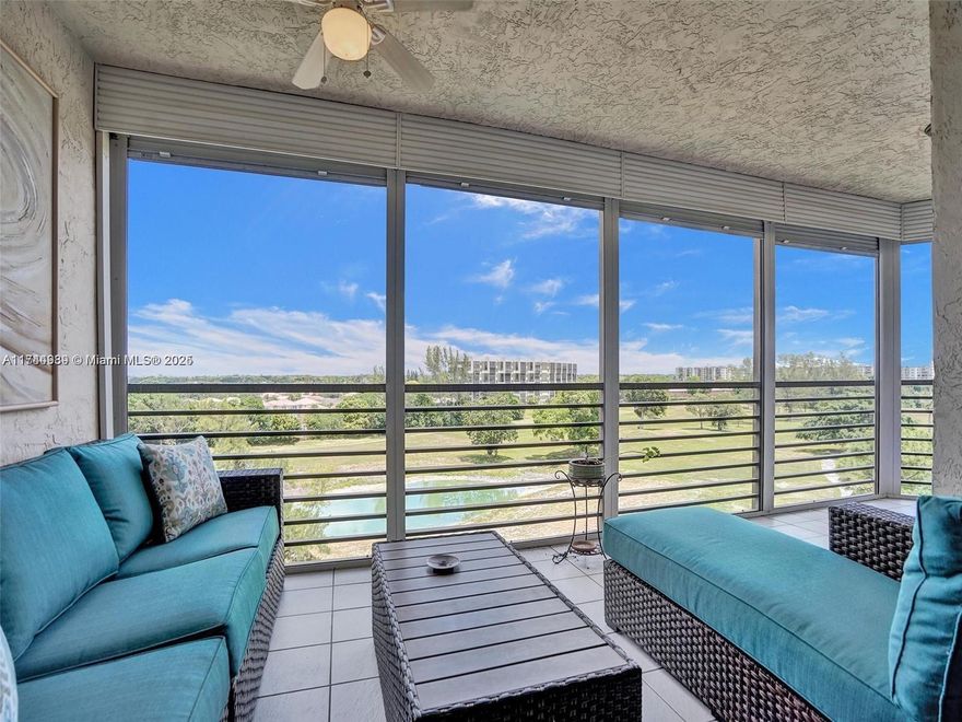 Welcome to your sanctuary.  This elegant condo with over 2000 sq ft boasts sleek modern finishes, open floor plan, porcelain floors, European cabinetry, stainless steel appliances & granite countertops.  Enjoy a large master suite, double walk in closets & Roman tub.  Sip your morning coffee or your evening beverage on the large wrap around terrace overlooking golf course & greenery. Washer & dryer in unit, 2 parking. Only 25 Minutes to Las Olas Blvd’s restaurants, beaches & shopping.  Embrace the tranquility of a secured gated golf course community. Other amenities include a heated pool, tennis, pickle board, cultural & fitness center, BBQ area, billiards, Pickle ball, jacuzzi. May be sold furnished. 
One person Must be 55+ SUPER DEAL for 3 bedroom!