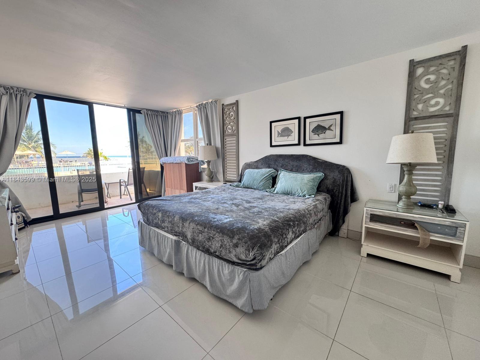 AVAILABLE FOR WINTER SEASONAL RENT FROM DEC'25 till ARP'26 - 4 MONTHS MIN RENT.
Fully furnished 2-bed, 2 full bath renovated apartment at the ocean front building with state of the art amenities and complimentary beach service. Very spacious residence with direct ocean views from living room, bed-room and private balcony with sliding doors. Opened dining and living area with ocean views. Remodeled kitchen and bathrooms.
Parking, WI-FI, cable included in the rent.
Building offers full beach service, 2 heated pools, sauna, restaurant, business center, fitness center, gym.
Walkable distance to PUBLIX, Broadwalk oceanside promenade.