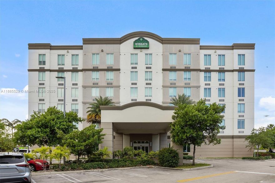 The Wingate by Wyndham Miami Airport offers a premium investment opportunity with its newer construction, upscale positioning, and prime Doral location. Built in 2017, this 84-room hotel sits on a 1.13-acre lot with 52,212 SF of building area and features modern amenities that appeal to today’s business and leisure travelers. Its recent construction provides investors with a turnkey operation requiring minimal near-term capital improvements. The property’s affiliation with Wyndham, one of the world’s largest hotel brands, ensures strong global exposure, a robust loyalty program, and consistent demand. CC (Commercial Central) zoning also offers flexibility for future repositioning or redevelopment potential.