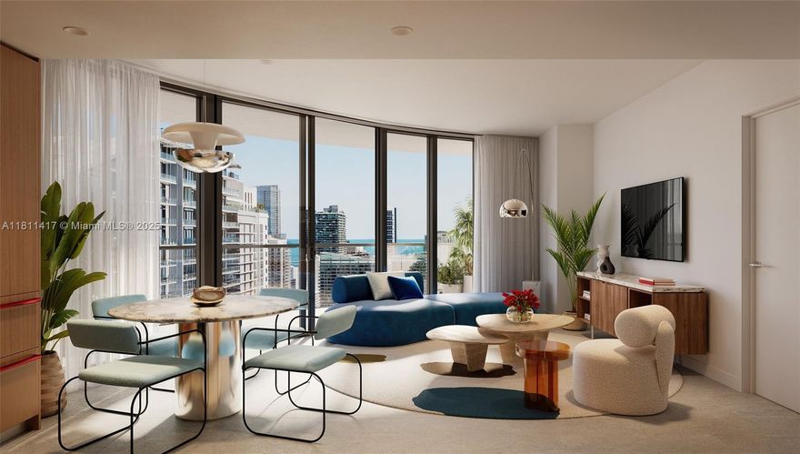 The Standard has arrived in Brickell—on the Miami River next to The Underline, Miami’s vibrant linear park. Designed by Arquitectonica with interiors by Matthew Goodrich, the tower features 9’ ceilings, Miele appliances, and spacious terraces. Enjoy a rooftop pool, your own private screening room, state-of-the-art fitness center and spa with Hamam, co-working lounge, speakeasy bar, restaurants, bowling alley, and more. Ideal for full-time living or flexible ownership, with 30-day minimum rentals up to 12 times per year. Walk to Metromover, Brightline, and Brickell’s top spots—or catch a boat right outside and enjoy Miami’s waterfront lifestyle. Includes The Standard’s global “Friends with Benefits” program.