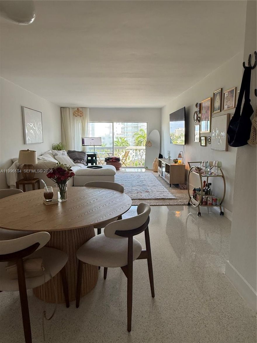 Incredible opportunity to live in a beautifully updated 1-bedroom, 1.5-bathroom unit in desirable Bay Harbor Islands. Top-floor unit offering a pleasant view and plenty of natural light.
The apartment features a well-designed layout with modern finishes.
On-site laundry and one assigned parking space.
Conveniently located within walking distance to the beach, Bal Harbour Shops, restaurants, and stores.

**Available May 1st—make this your new home.