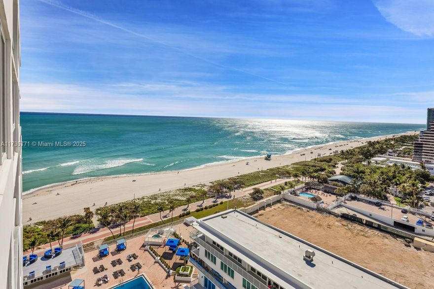 Experience the allure of Miami Beach in this beautiful 1 bedroom, 2-bathroom condo at the Carriage House. Revel in the stunning direct ocean and intracoastal views, soak in the ambiance of the voluminous, light-filled living space that extends to a large balcony with a breathtaking view of the ocean. This unit offers unparalleled convenience with easy access to the ocean and premium amenities, including heated pool, jacuzzi, gym, basketball, racquetball tennis courts, mini-mart, dry cleaning with tailoring/alterations, beauty salon and restaurant all just steps away from the sandy beach. Nestled in a prime location. Call us today!