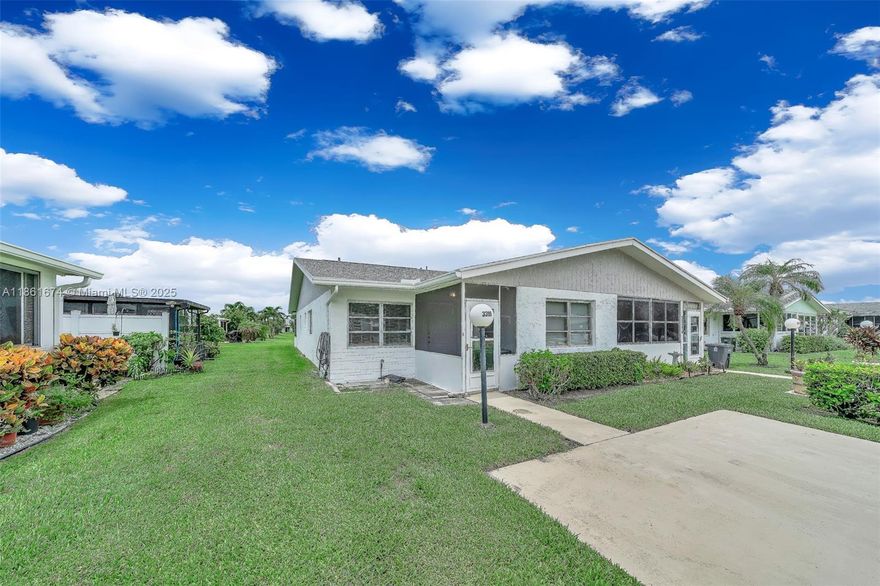 Welcome to Cypress Lakes, a 55+ community where you can enjoy golf, tennis, and a vibrant country club lifestyle. This beautifully remodeled home offers over 1,200 sq. ft. with 2 bedrooms, 2 bathrooms, and a spacious screened patio. Interior highlights include brand new large-format white tile floors, fresh paint, a brand new roof, and impact windows. The inviting patio is perfect for relaxing, entertaining guests, or enjoying a quiet dinner under the stars. Numerous modern upgrades add to the charm and comfort of this home.
Cypress Lakes provides resort-style living with an electronic guard-gated entrance, clubhouse, golf course, theater, swimming pool, sauna, hot tub, miniature golf, tennis, pickleball, basketball, shuffleboard, two fitness rooms, and a library.