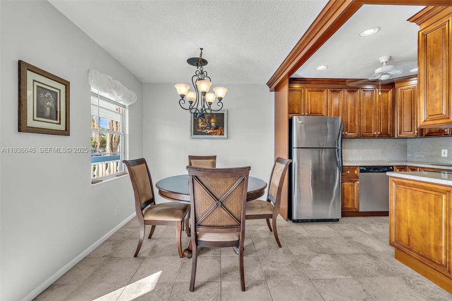 Fantastic new opportunity, Updated 2 bed, 1 and 1/2 bath Condo. This home has been maintained and is extremely well taken care of. You will enjoy this location with all day water views. Easy Parking and spots for your guests. Beautiful wooden Cabinetry and gorgeous granite counter tops compliment the fully tiled floors. The authentic Florida room will captivate your relaxation, or head over to the 5 Star World Class Clubhouse complete with Fitness Centers, Exercise rooms, Hobby rooms including woodworking, Art ceramic, music, dance and many others. You may join one of the 70 variety of clubs offered. This home is priced to sell. You may rent after 1 year of ownership. Do not miss this one. Quality Shopping and Fine Dining all close by, beach is a 10 minute ride!