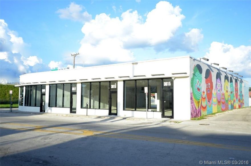 PRIME MIDTOWN CORNER-MIXED USED COMMERCIAL BUILDING-RECENTLY RENOVATED INCOME PRODUCING PROPERTY-RENTAL-OFFICE-SHOWROOMS-GALLERIES. INTERSECTION OF WYNWOOD-MIDTOWN-DESIGN DISTRICT.