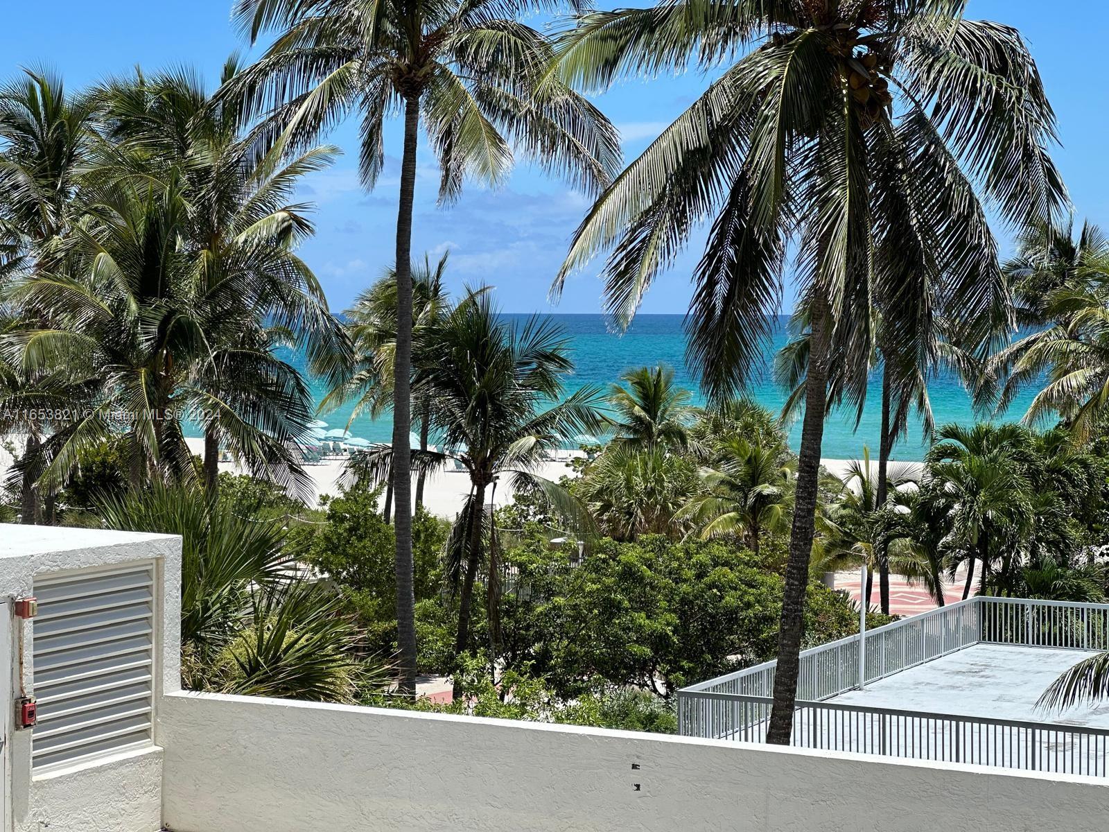 Amazing Ocean Front Condo. Great Floor to ceiling windows to let in natural light, and ocean views. The unit has been tastefully fully renovated. Excellent flow and always highlights the ocean view with the palms. The 2nd bedroom does not have a window, it has a closet and barn door closure. Great amount of closet space for storage. Easy to access assigned garage parking and use the stairs to get in and out from the lower floor. Location is in the heart of all newly renovated and restored buildings. It has a quiet residential boardwalk and Public boardwalk. The high end luxury hotels Faena, Edition, And The One and more are all walking distance. This is a must see vacant and easy to show please call listing agent!! All assessments have been paid in FULL bring your best offer.