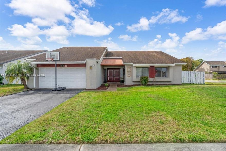 Welcome to this well-maintained and inviting property of Lauderhill.  This well-maintained residence features a bright and open layout perfect for comfortable living and entertaining. As you enter, you are welcomed by a bright and open living space filled with natural light, creating a warm and welcoming atmosphere. The thoughtfully designed floor plan provides a seamless flow between the living, dining, and kitchen areas, making it ideal for gatherings with family and friends. The kitchen offers ample cabinetry and counter space, providing both convenience and functionality for cooking and meal preparation. The bedrooms are generously sized and provide comfortable retreats, while the bathrooms are well maintained and designed for everyday practicality. Throughout the home, you will find features that enhance both comfort and usability. Step outside to your private backyard oasis with a lovely pool, ideal for enjoying South Florida’s sunshine or hosting family and friends. The generous lot provides added privacy and curb appeal, while the home’s size offers plenty of room to personalize and make your own. Conveniently located near major roads, shopping, dining, and parks, this property presents a fantastic opportunity to own a beautiful home in a great neighborhood!